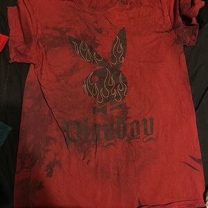 PLAYBOY Kids Red Flame Graphic Tee